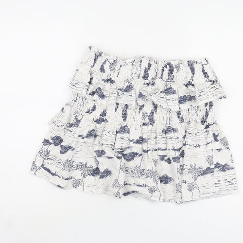 Cotton On Women's White Ruffled XL Skirt