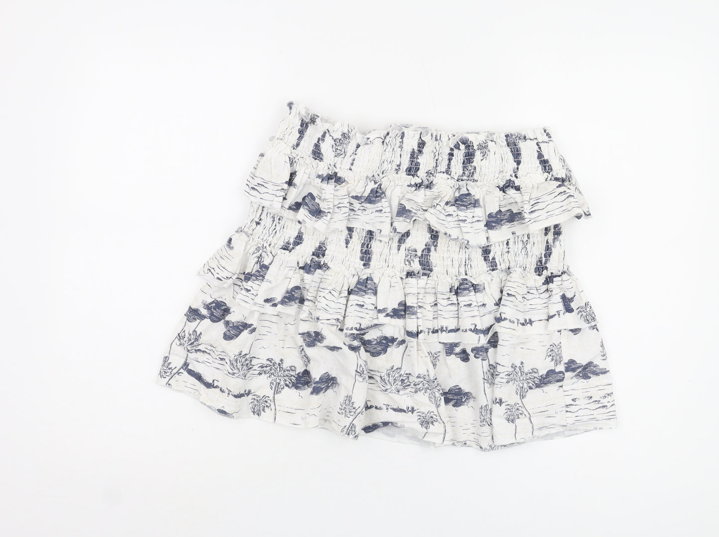 Cotton On Women's White Ruffled XL Skirt