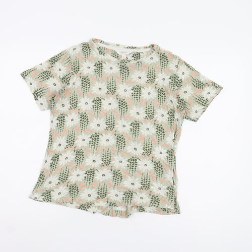 Marks and Spencer Women's Floral T-Shirt, Size 12, Multicoloured