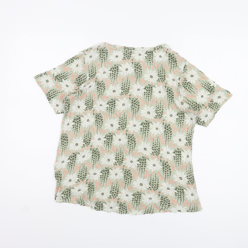 Marks and Spencer Women's Floral T-Shirt, Size 12, Multicoloured