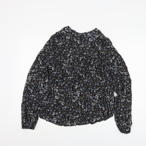 Marks and Spencer Women's Black Paisley Blouse Size 8