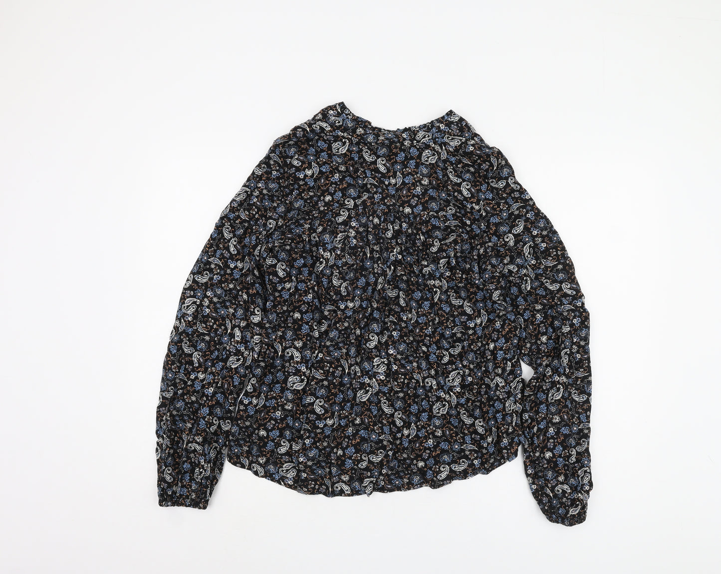 Marks and Spencer Women's Black Paisley Blouse Size 8