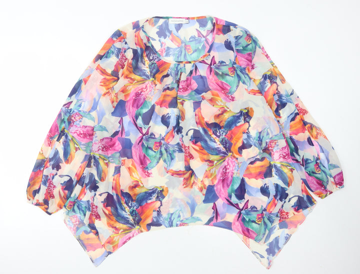 Paraphrase Women's Multicoloured Floral Tunic Blouse - Size 12