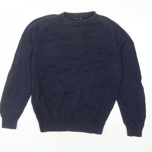 Austin Reed Men's Blue S Pullover Jumper, Crew Neck