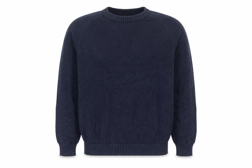 Front view of Austin Reed Men's Blue S jumper, Crew Neck