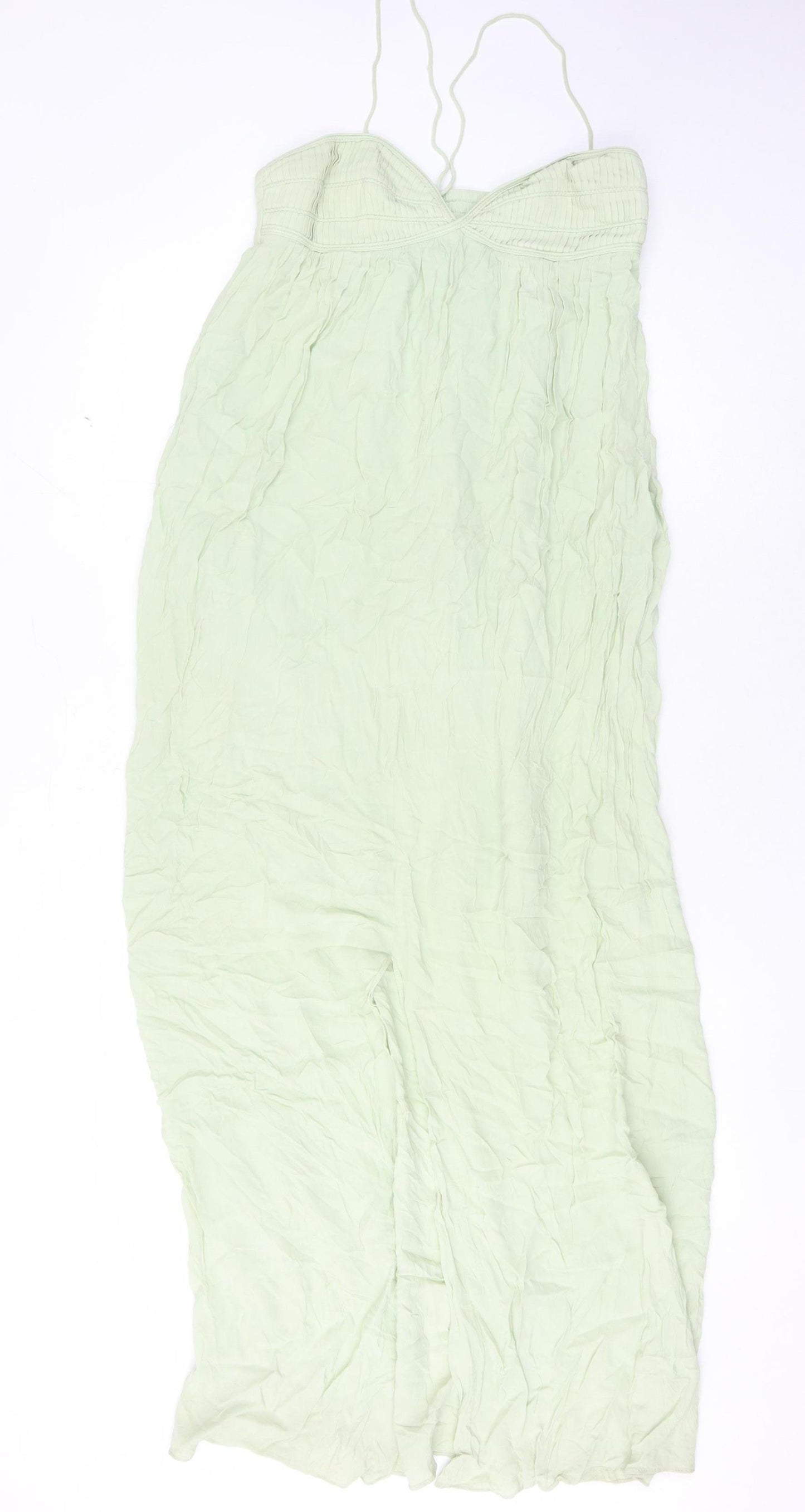 MNG Women’s Green Sleeveless Long Dress Size 8