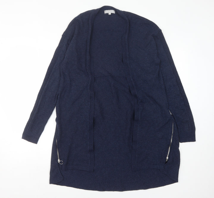 Red Herring Women's Blue Cardigan, Size 10, Zip Accent