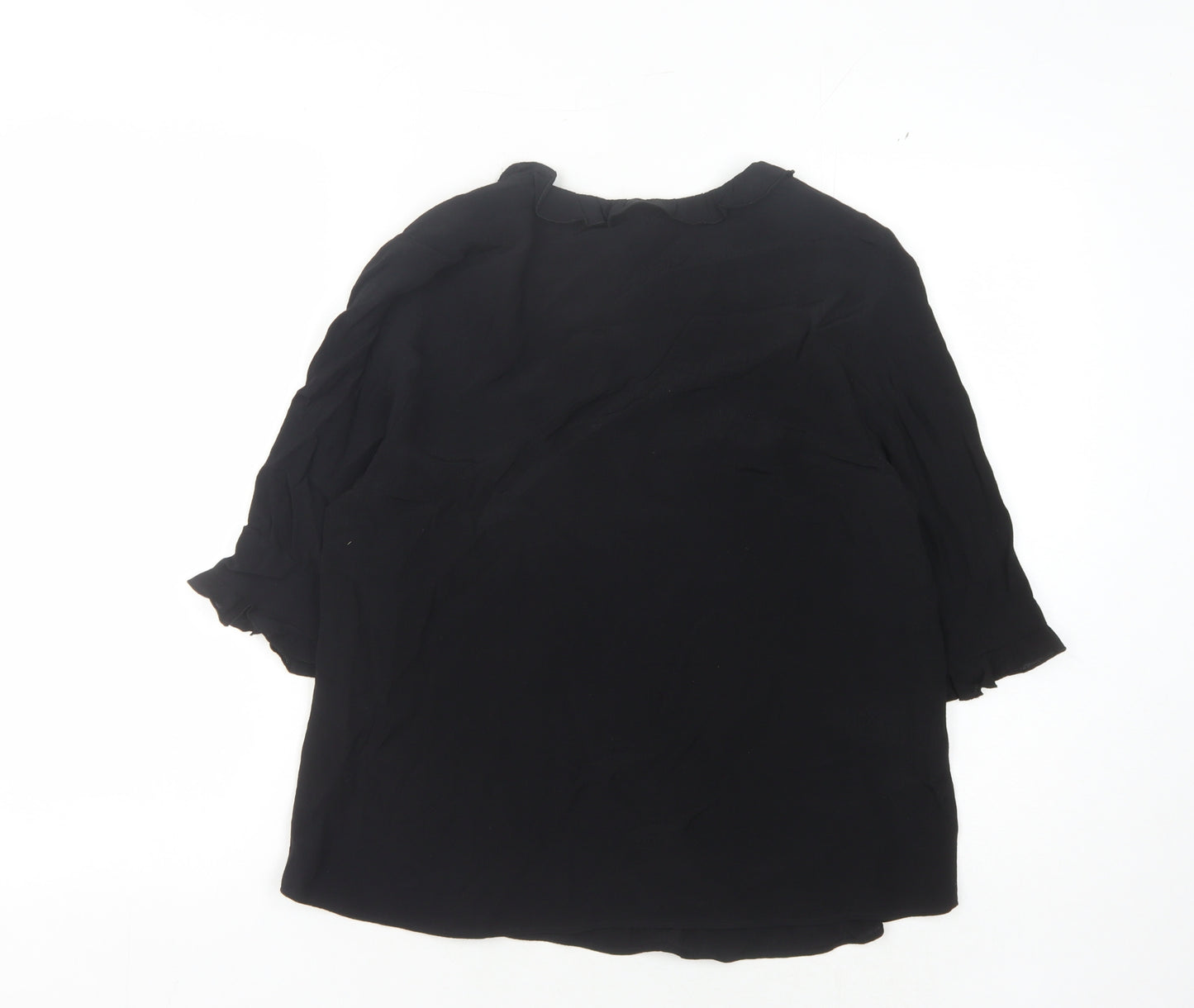 Marks & Spencer Women's Black Blouse, Size 8, Casual, Viscose