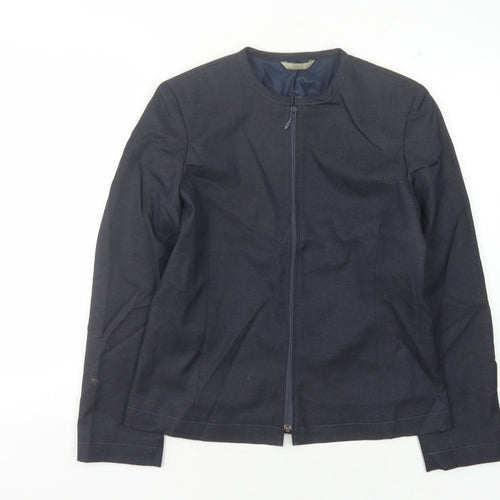 Marks and Spencer Women's Blue Classic Jacket Zip Size 10