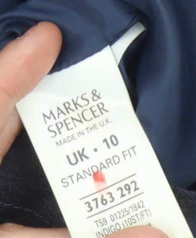 Marks and Spencer Women's Blue Classic Jacket Zip Size 10