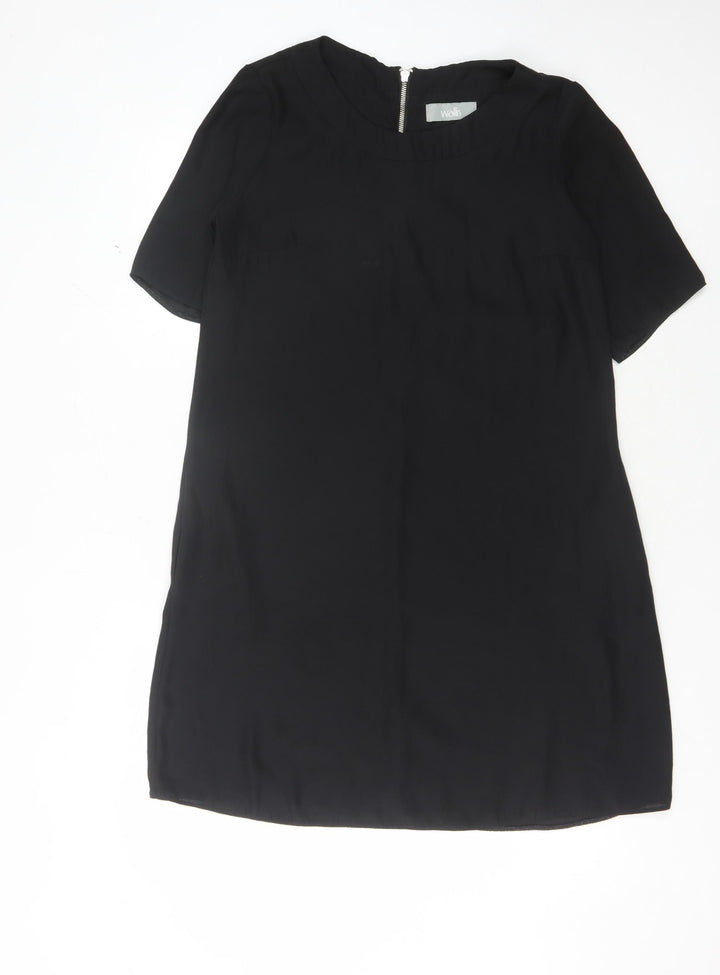 Wallis Black Shift Dress for Women, Size S, Casual