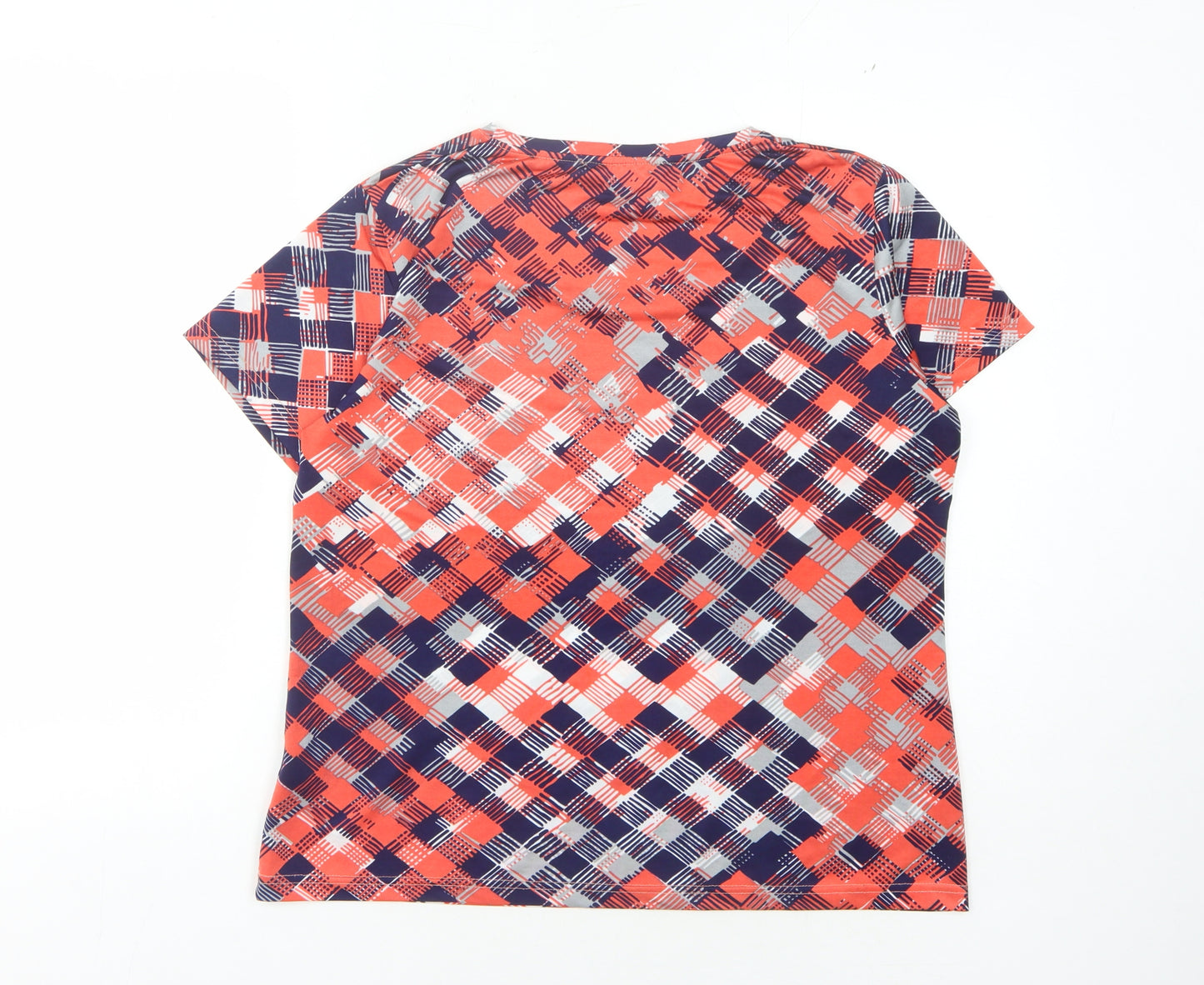 Alexara Women's Multicoloured Check T-Shirt Size 16