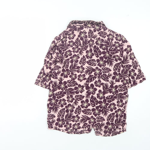 Marks and Spencer Women's Multicoloured Floral Button-Up Shirt