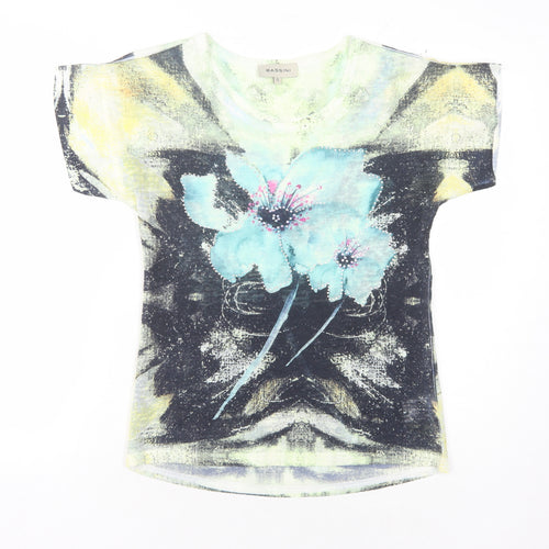 Bassini Women's Multicoloured Floral T-Shirt, Size S