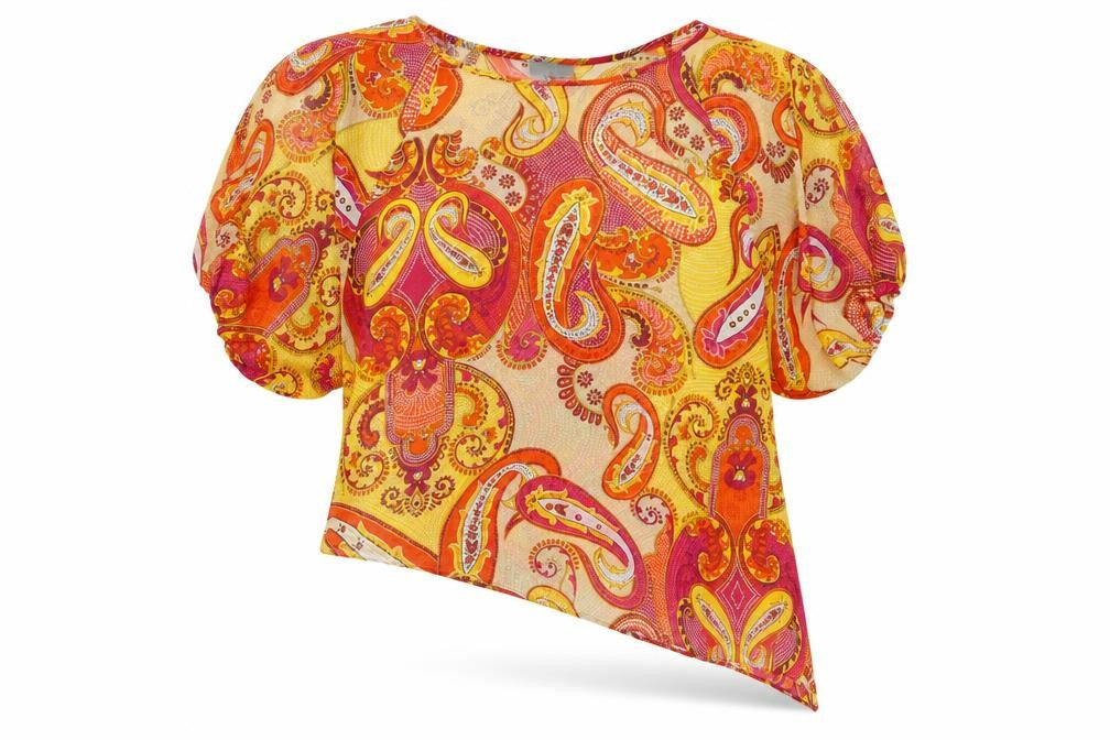 Front view of Wallis Women's Multicoloured Paisley Blouse M