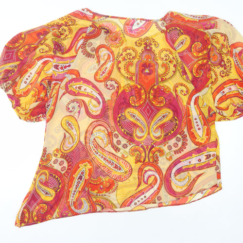Wallis Women's Multicoloured Paisley Blouse M