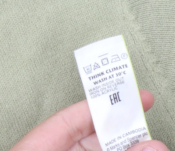 Marks and Spencer Women's Green Pullover Jumper Size 10