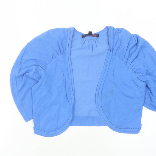 Coast Women's Blue Shrug 3/4 Sleeve Size 10