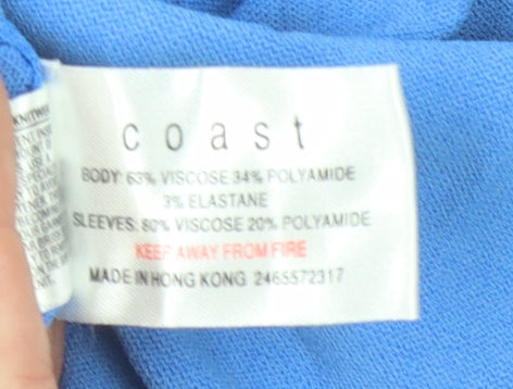 Coast Women's Blue Shrug 3/4 Sleeve Size 10