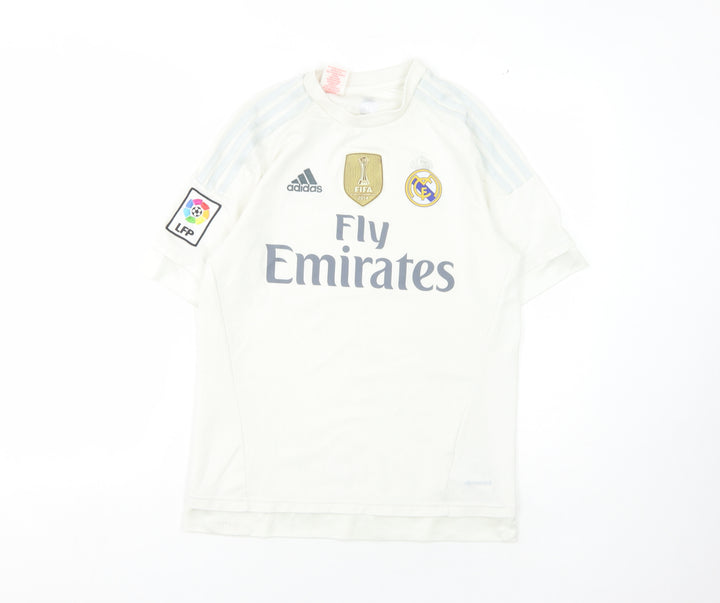 Adidas Boys White Football Jersey - M, Breathable, Sports