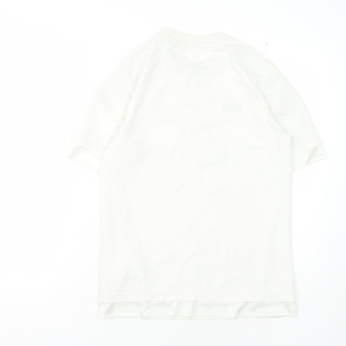 Adidas Boys White Football Jersey - M, Breathable, Sports