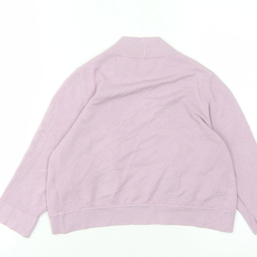 Linea Women's Purple Open Front Cardigan M Long Sleeve