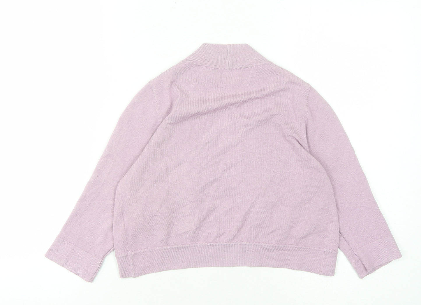 Linea Women's Purple Open Front Cardigan M Long Sleeve