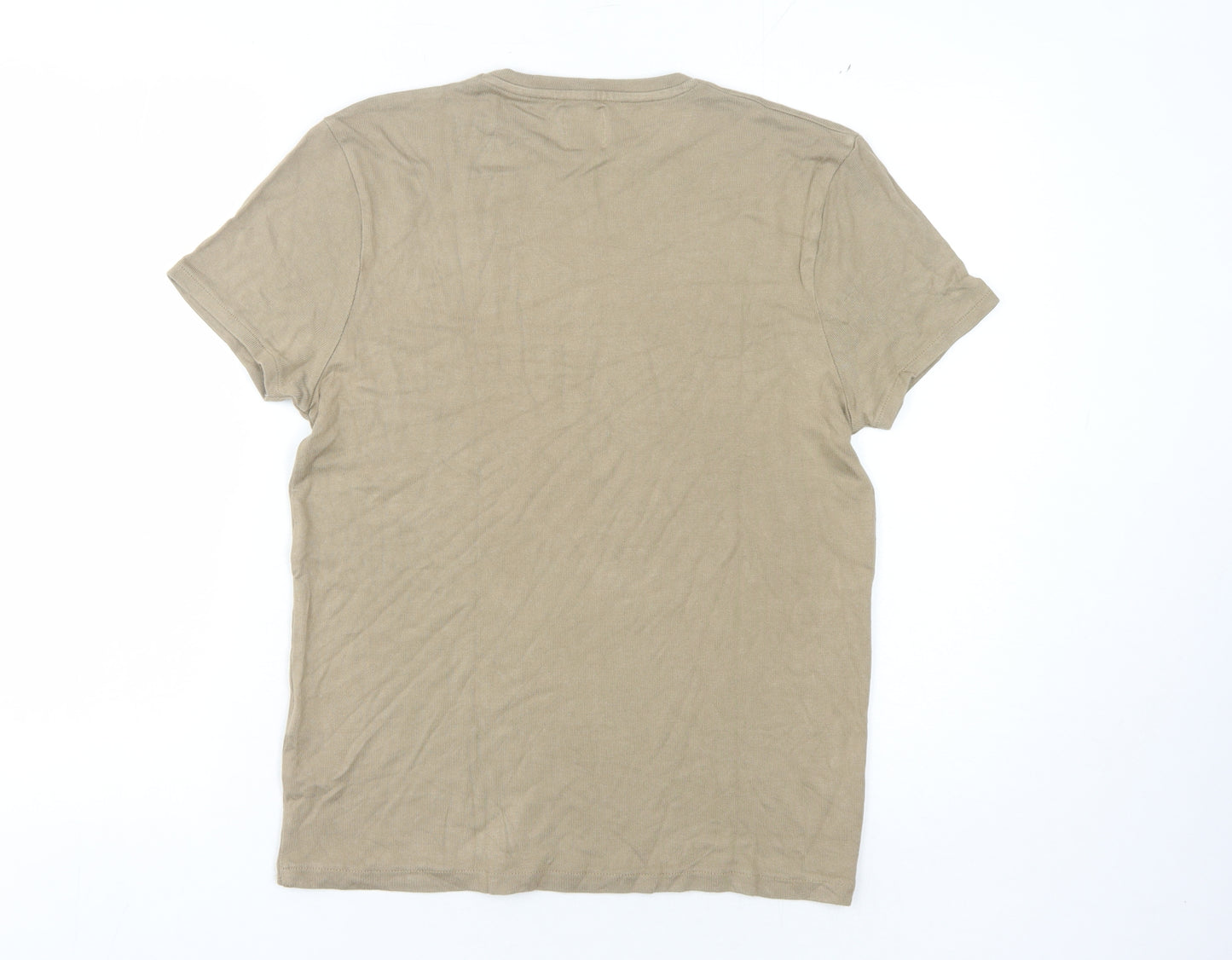 Zara Unisex Adults Brown Short Sleeve Jumper