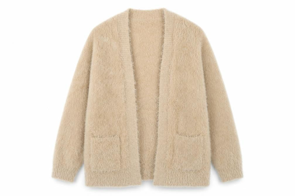 Next Girls Beige Cardigan, 11 Years, Soft Nylon, Long Sleeve
