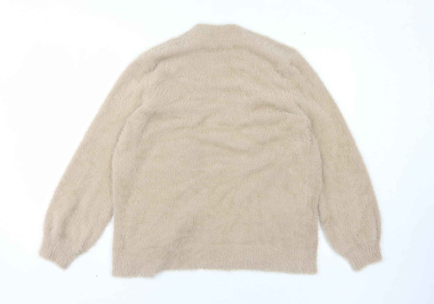 Next Girls Beige Cardigan, 11 Years, Soft Nylon, Long Sleeve