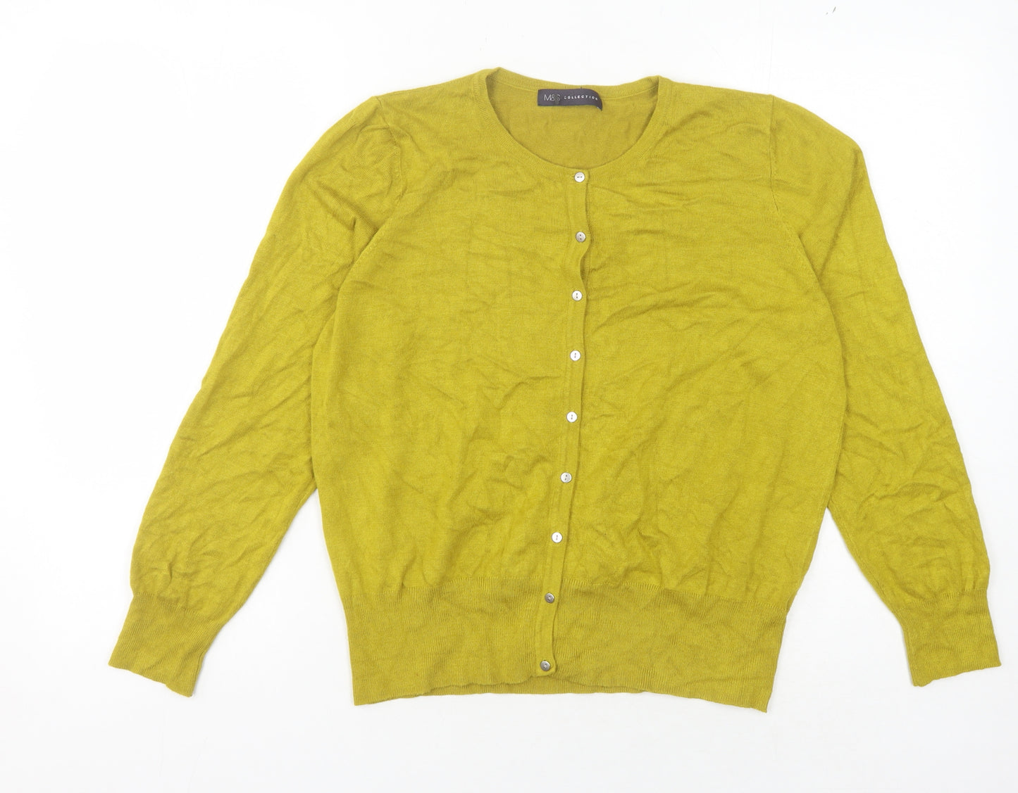 Marks and Spencer Women's Green Cardigan Size 16