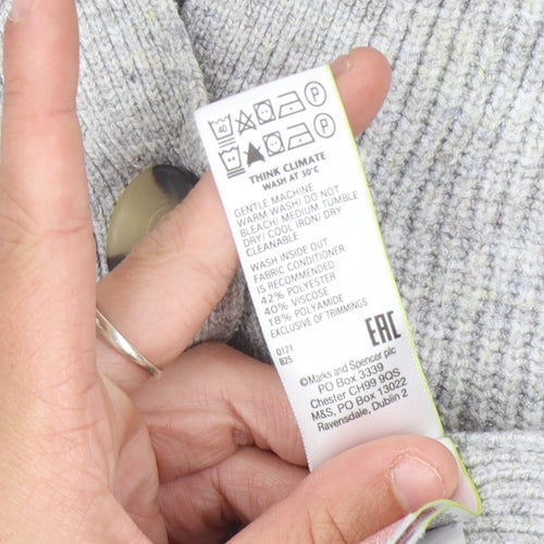Marks and Spencer Women’s Grey Cardigan S Buttoned