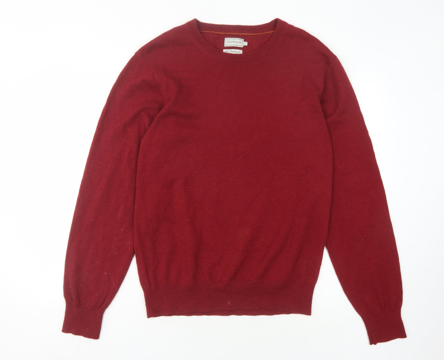 Howick Men's Red L Wool Pullover Jumper