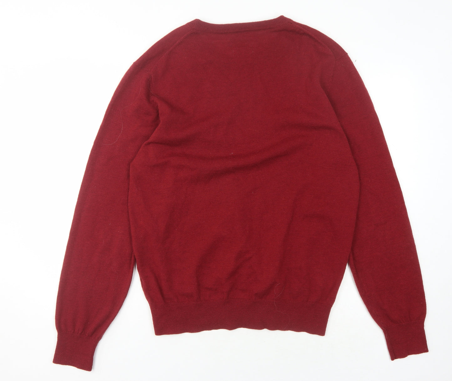 Howick Men's Red L Wool Pullover Jumper