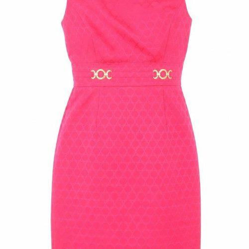 Tahari Pink Sheath Dress Size 4 Women's Business