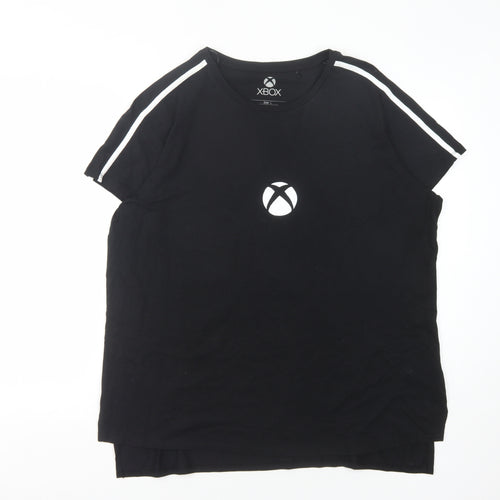 Difuzed Xbox Black Men's T-Shirt L Gaming Short Sleeve
