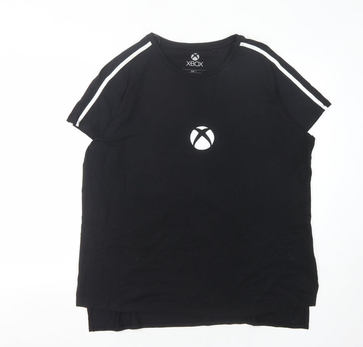 Difuzed Xbox Black Men's T-Shirt L Gaming Short Sleeve