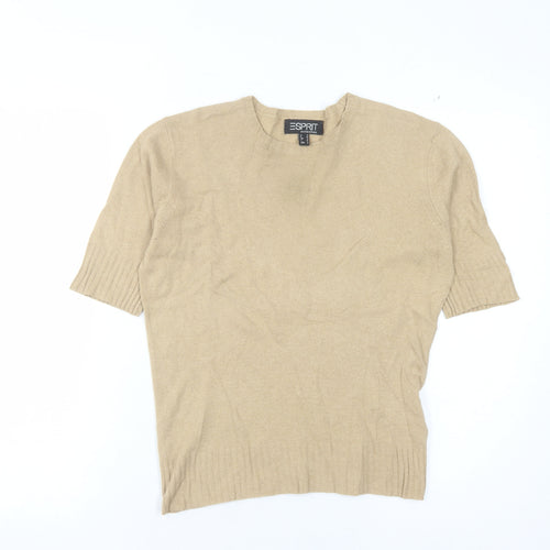 Esprit Women's Beige Pullover Jumper Size 8