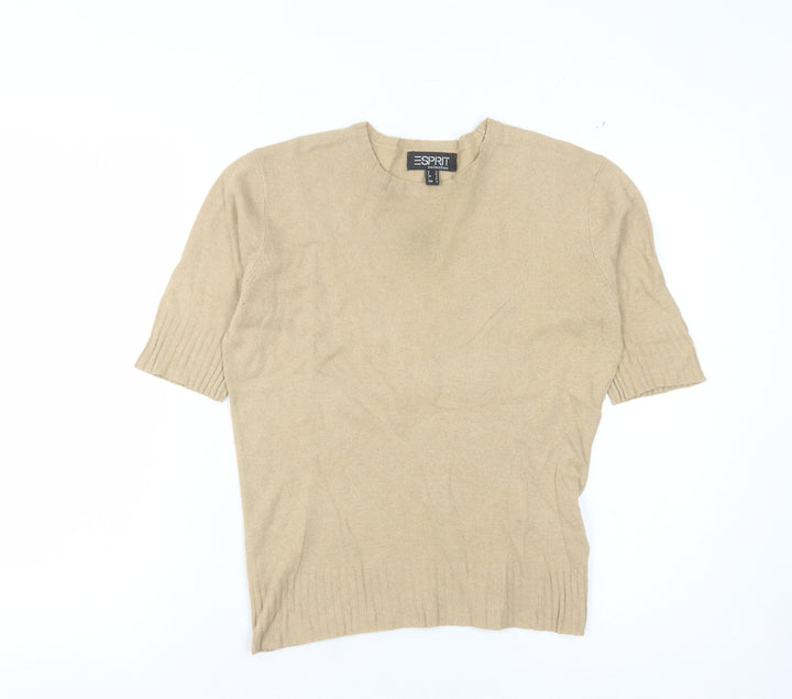 Esprit Women's Beige Pullover Jumper Size 8