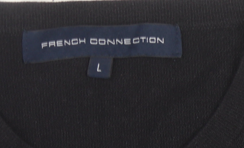 French Connection Women's Black Cardigan, Large