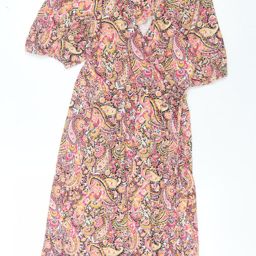 Next Women's Multicoloured Paisley Dress Size 10