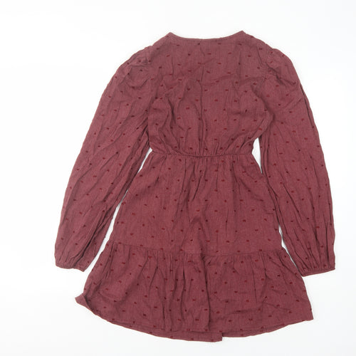 Pull&Bear Women's Red Viscose Dress Size 8