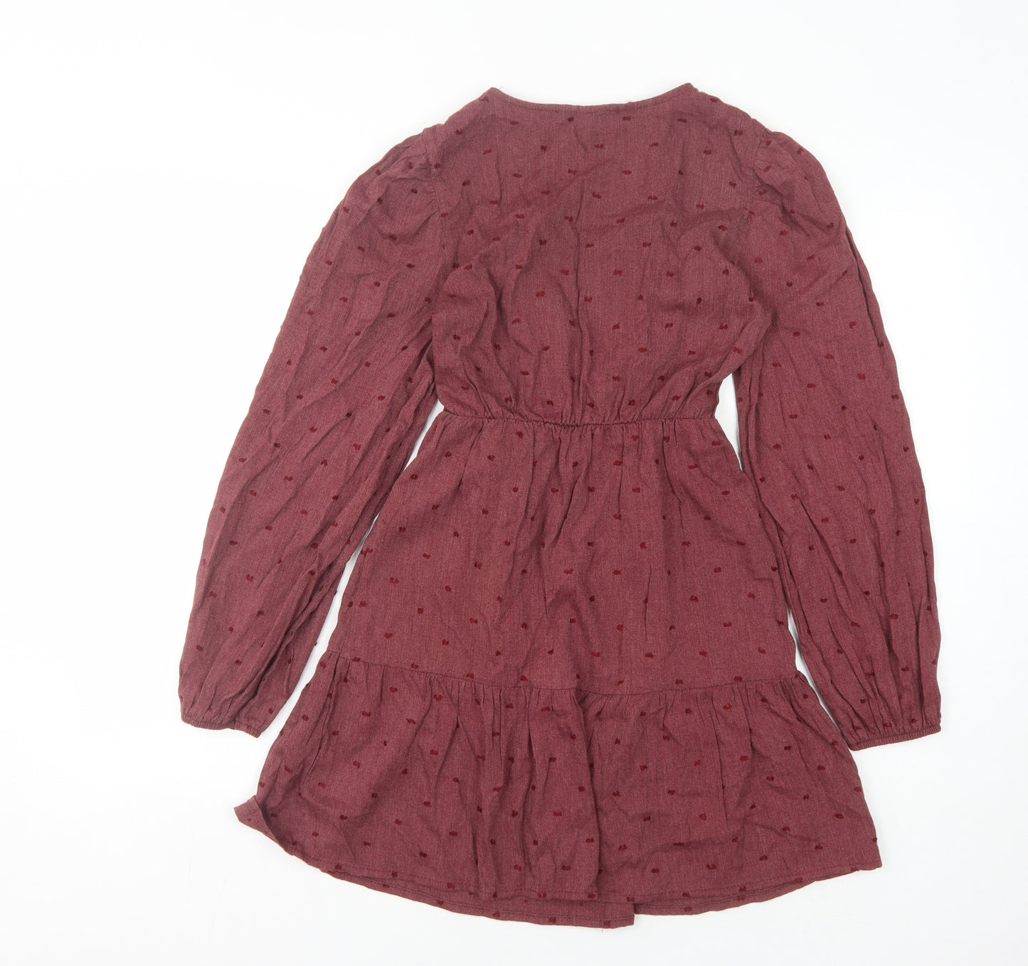 Pull&Bear Women's Red Viscose Dress Size 8