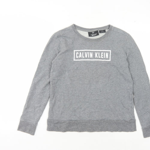 Calvin Klein Women's Grey Logo Sweatshirt XS