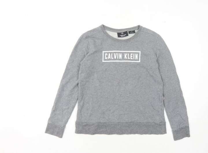 Calvin Klein Women's Grey Logo Sweatshirt XS