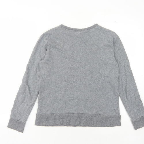 Calvin Klein Women's Grey Logo Sweatshirt XS