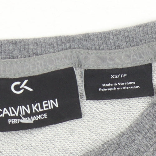 Calvin Klein Women's Grey Logo Sweatshirt XS