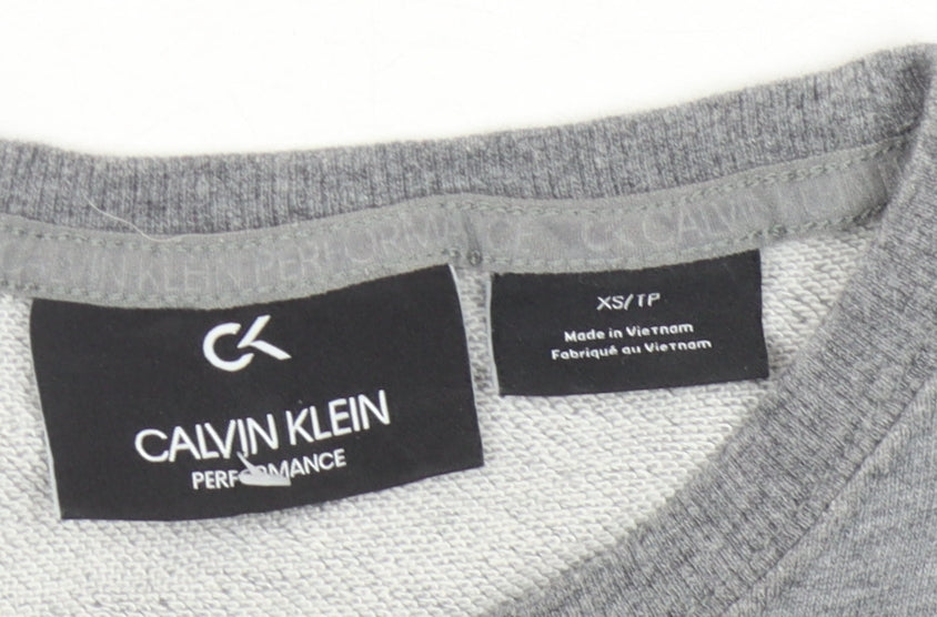 Calvin Klein Women's Grey Logo Sweatshirt XS