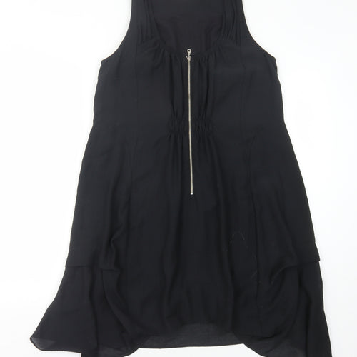 Whistles Women's Black Hi-Low Tank Dress Size 8