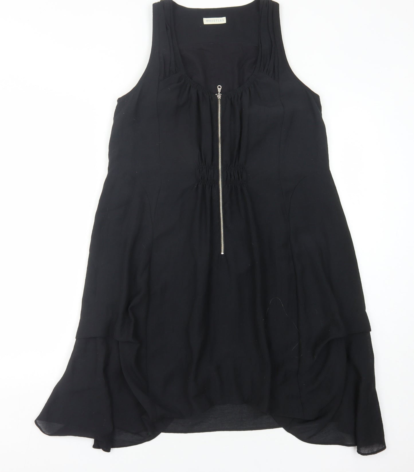 Whistles Women's Black Hi-Low Tank Dress Size 8